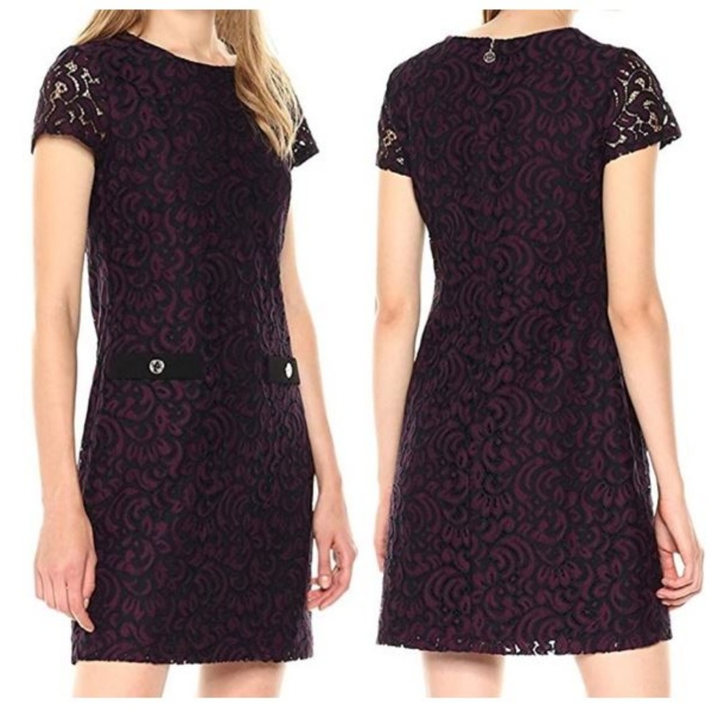 Tommy Hilfiger Orchid Lace 2-Pocket Dress Size 12